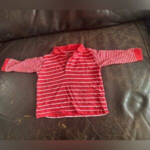 Patagonia Red and White Striped Kids Polo